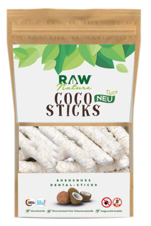 RAW Nature Hundesnack Kokos-Sticks 300g